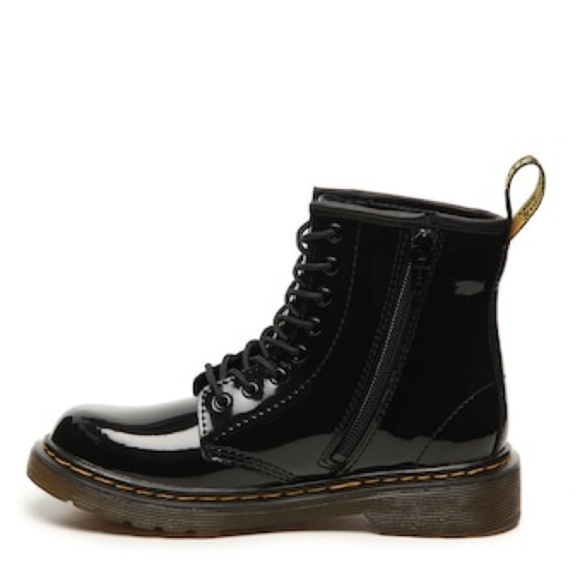 Dr. Martens Black Kids Boots - Picture 2 of 10